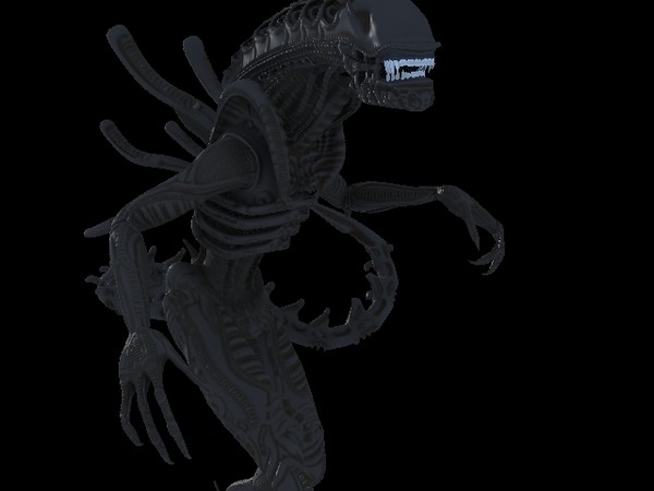alien warrior 3d model - Alien Warrior by Andrew Alonso